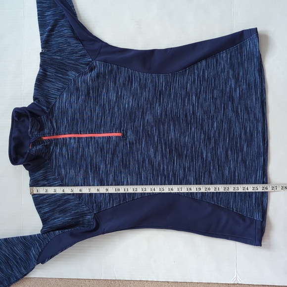 Columbia Sportswear Co. Quarter Zip Striped Long Sleeve Sweatshirt XL Blue - Picture 14 of 14